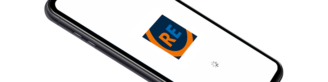 Smartphone Oberfläche mit der App "RE-entsorgt"